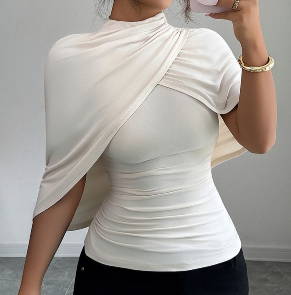 Stylish Apricot Women's Top - Picture 2 of 8